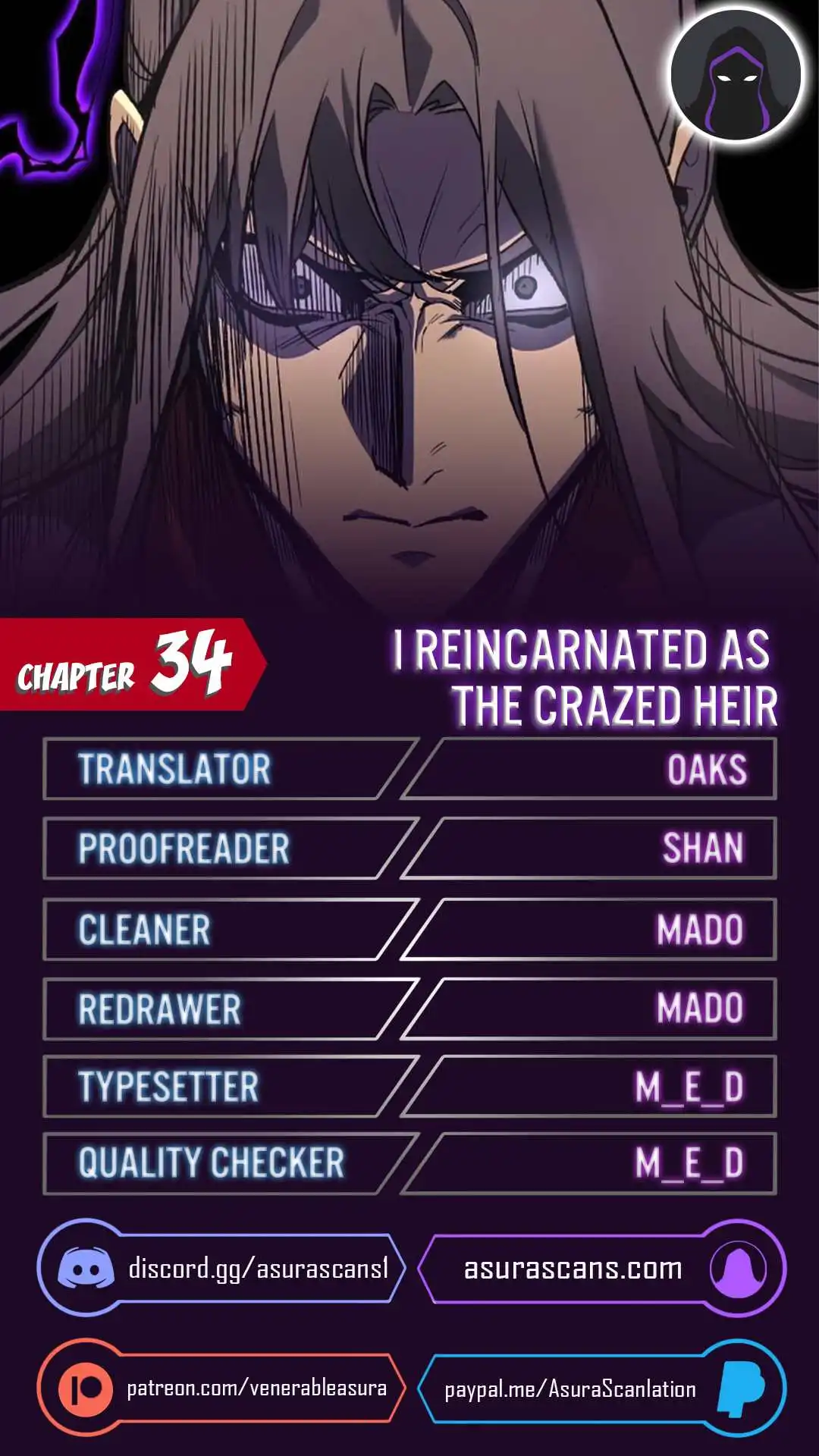 I Reincarnated As The Crazed Heir Chapter 34 1